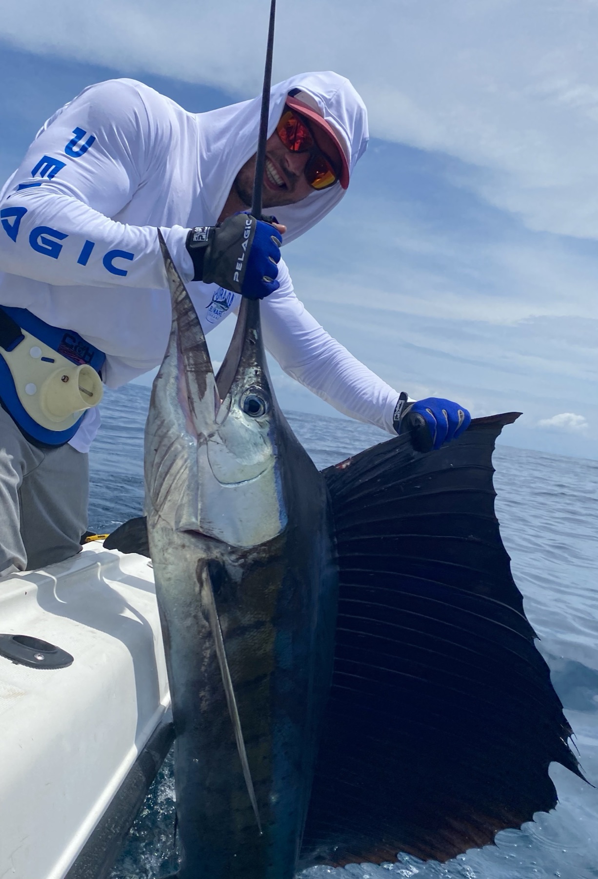 Releasing a sailfish