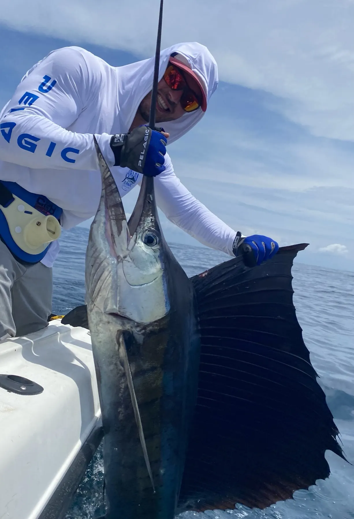 Releasing a sailfish